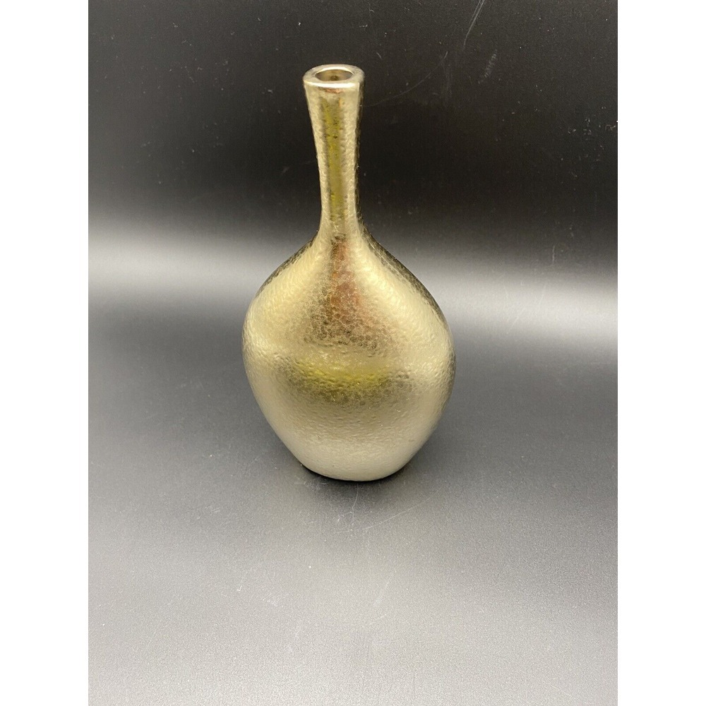 Torre And Tagus Gold Colored Bud Vase